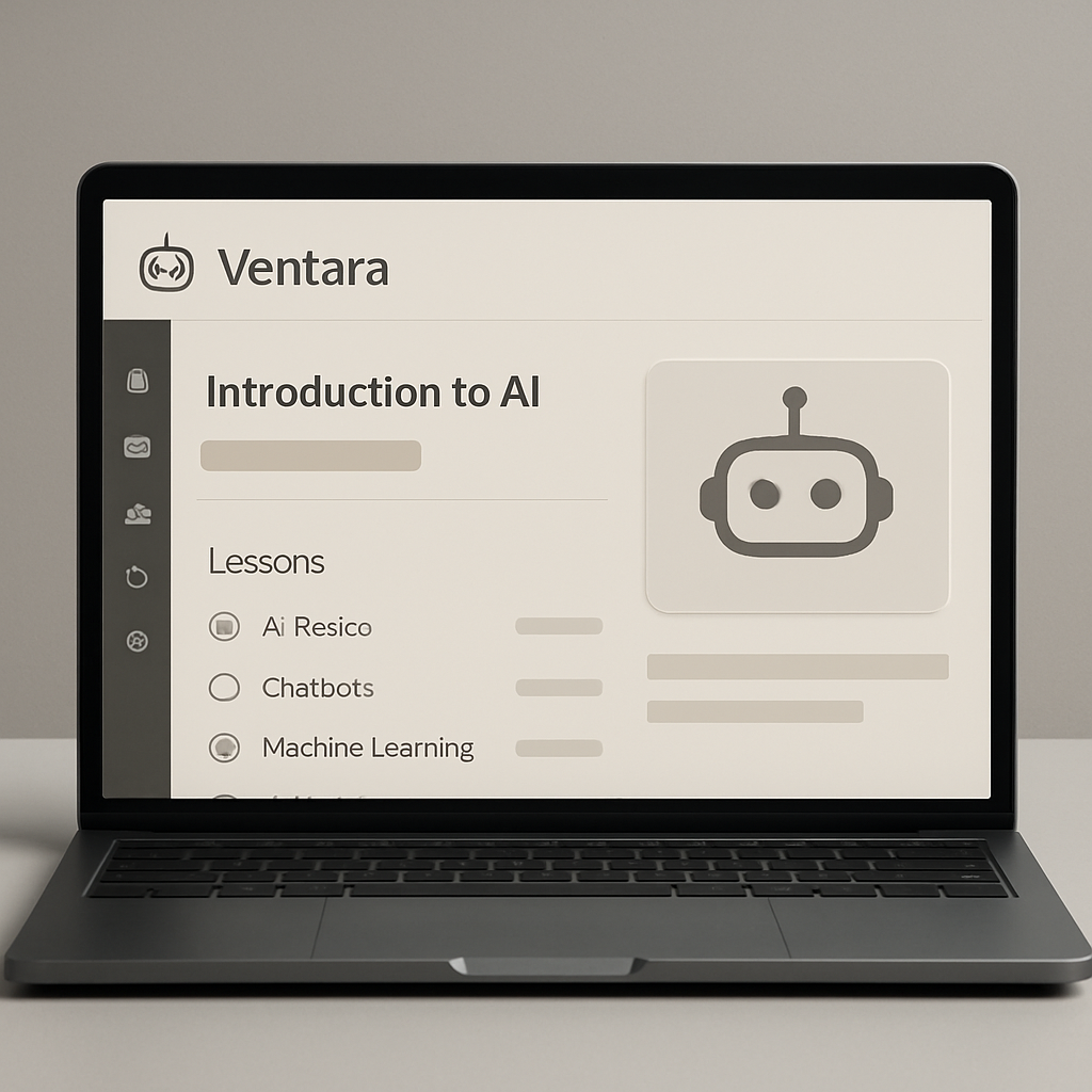 Interfaccia della piattaforma formativa Ventara